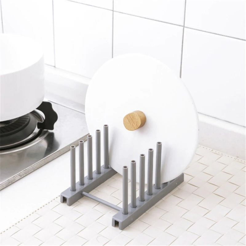 Pot Lid Holder Storage Rack Chopping Board Organizer Pot Lids Racks Stove Stand Holder Shelf Pantry Kitchen Accessories