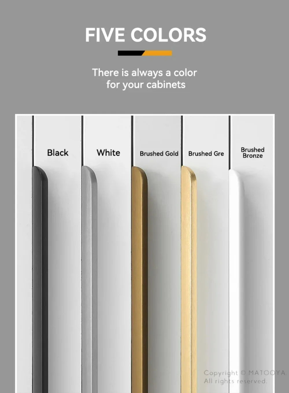 Simple Hidden Cabinet Handles  Kitchen Cupboard Door Pulls Elegance Long Handles Aluminum Alloy  Furniture Handle Hardware