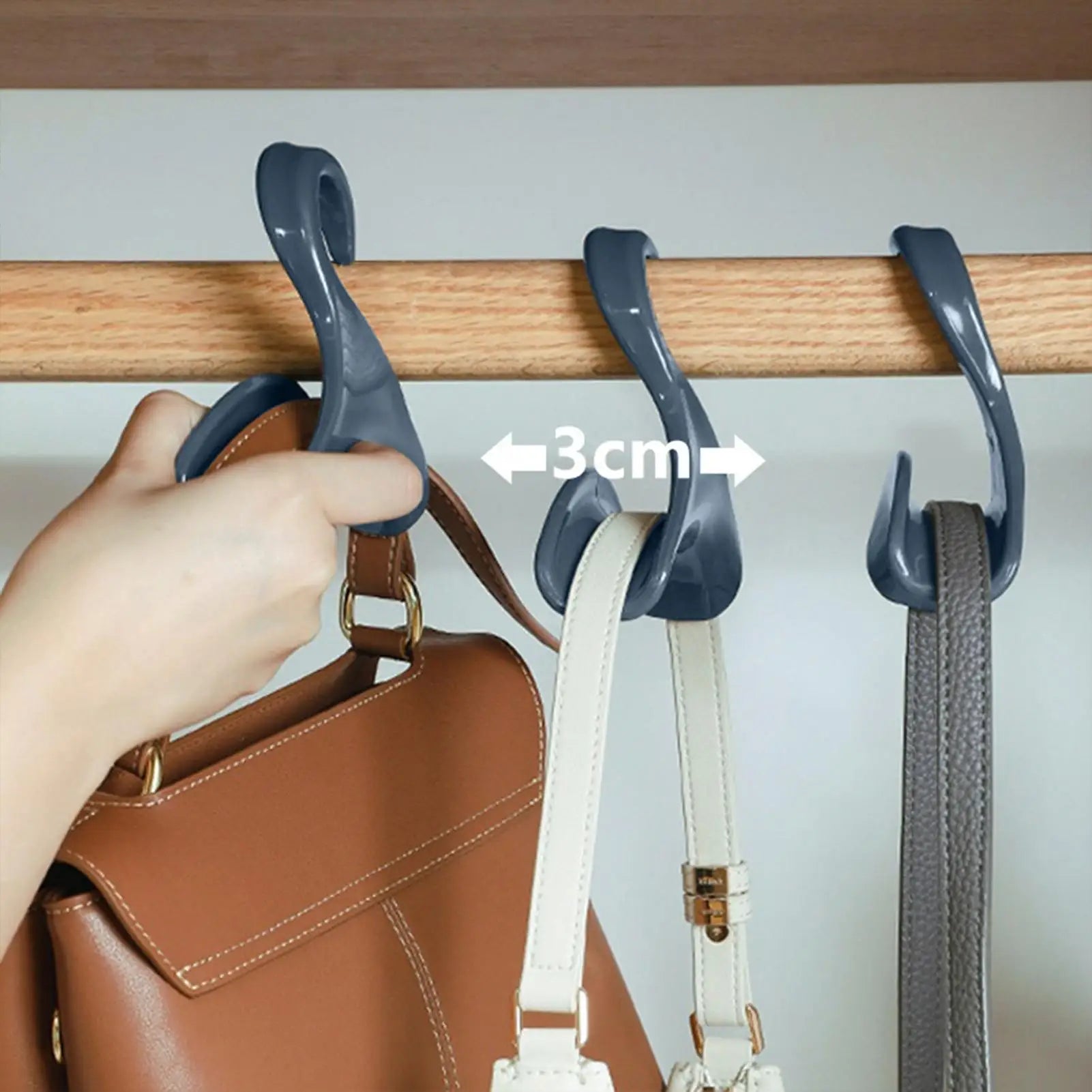Closet Bag Hanger Bag Holder Rack Purse Holder Purse Hooks Backpack Hanger Hook Storage Organizer Bag Organizer for Purses Tote