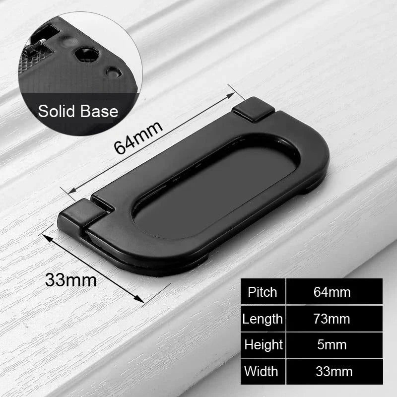 Black Handles Furniture Cabinet Knobs Muebles  Kitchen  Drawer Knobs Cabinet Pulls Cupboard  Knobs
