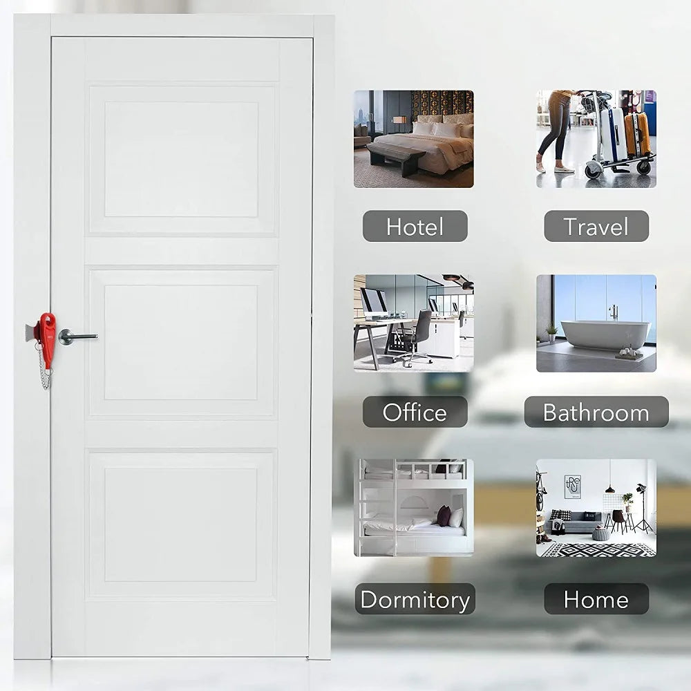 Portable Door Lock Self-Defense Anti Theft Door Locks Safety Latch Door Stopper Security Hotel Apartment Travel Home Door Locks