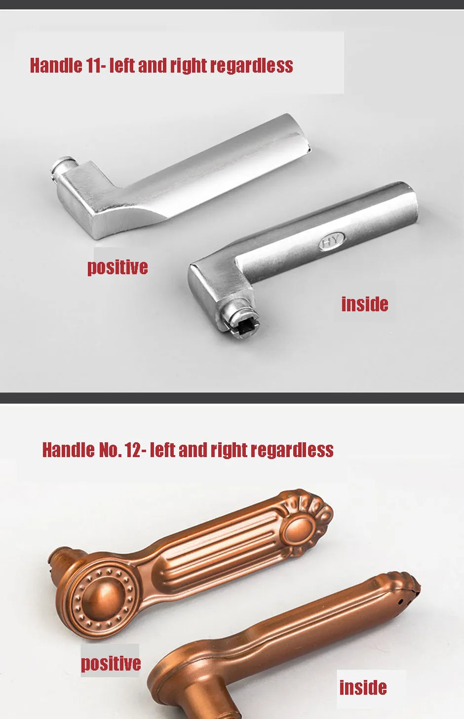 Solid Handle For Anti-theft Door Durable Non Rusting  Thickened Material Household Door Room Bedroom Universal Handle