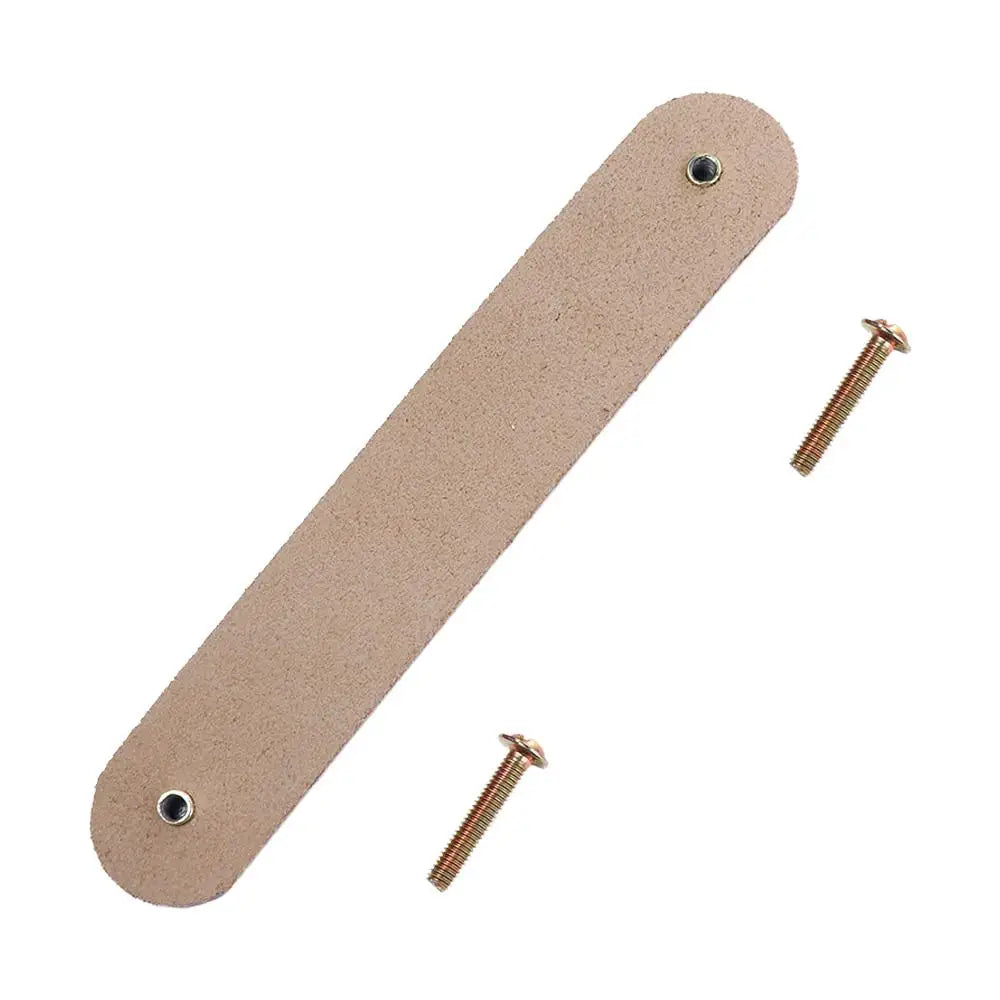 Nordic Modern Style Soft Kitchen Wardrobe Cabinet Environmentally Door Pulls Drawer Handle Furniture Knobs Leather Handle