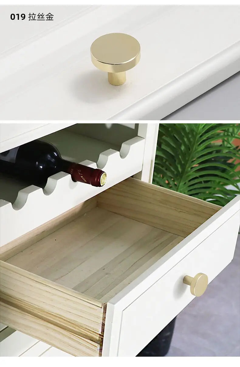 Handles Drawer Cabinet Furniture Kitchen Handles for Cabinet Knob Door Drawer Furniture Kitchen Knob Round Classic Golden Black