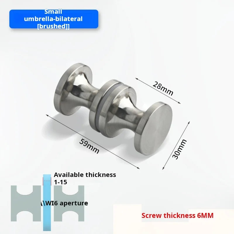 Glass Door Handle Bathroom Door Shower Door Handle Sliding Door Display Cabinet Wine Cabinet Barn Door Single Hole Round Knob