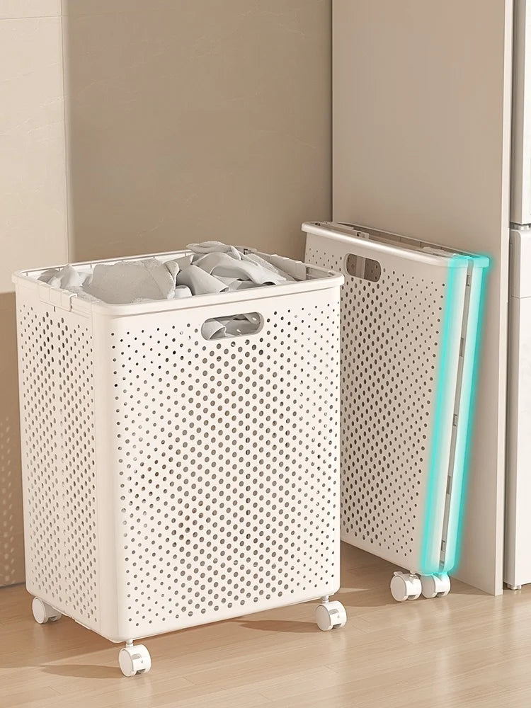 Bathroom Dirty Clothes Basket Laundry Hamper Stackable Storage Basket High Aesthetic Value Toilet Clothes Storage