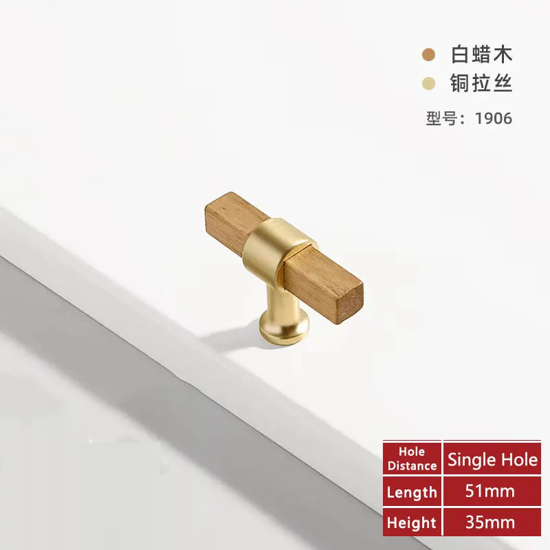 Wooden Cabinet Handles for Furniture Drawer Knobs Kitchen Cupboard Handles Wardrobe Door Knob and Handle Furniture Hardware