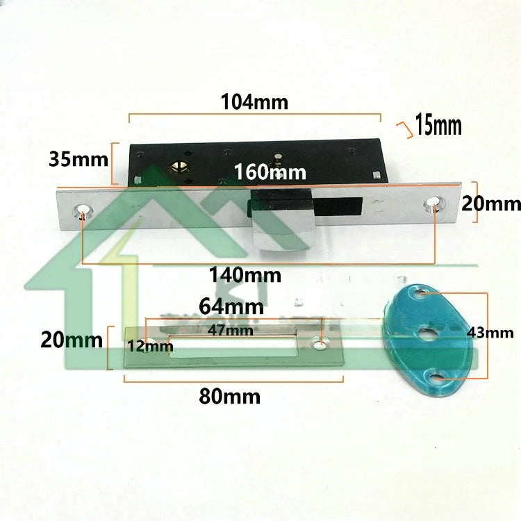 1 set of aluminum alloy sliding door hook lock, sliding exit door floor lock hardware accessories portable door lock