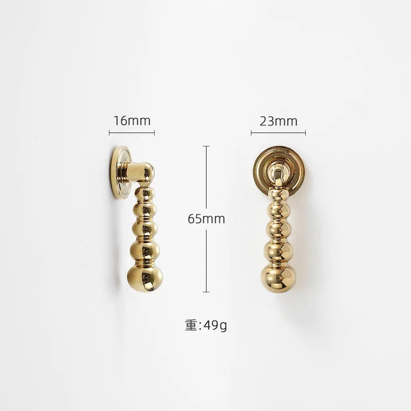 High-end Antique Bronze Door Handles and Knobs Solid Brass Antique Drawer Pulls Kitchen Cupboard Handle Gold Cabinet Handles