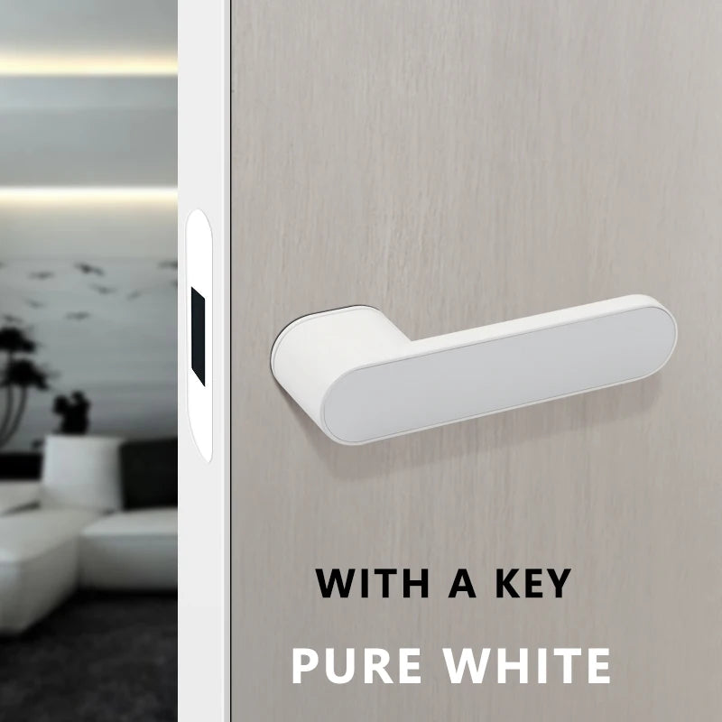 2023 New Ecological Door Lock Indoor Magnetic Suction Silent Minimalist Door Lock Bedroom Door Lock Modern Simple Door Handle