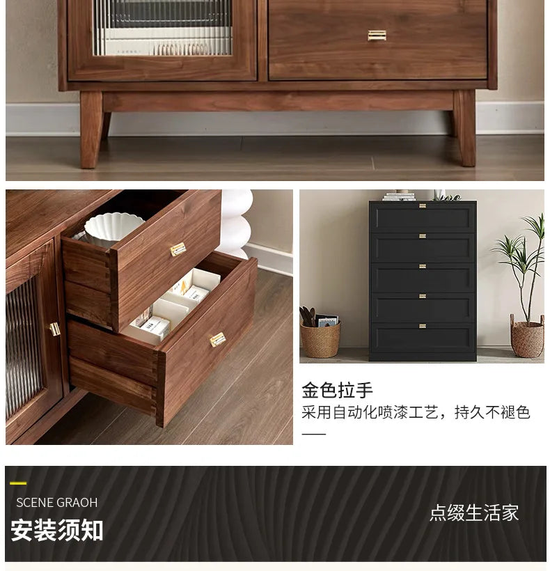 Modern Simple Kithcne Cabinet Door Handles Drawer American Wardrobe Black ABS Knobs and Handles for Furniture Single Hole