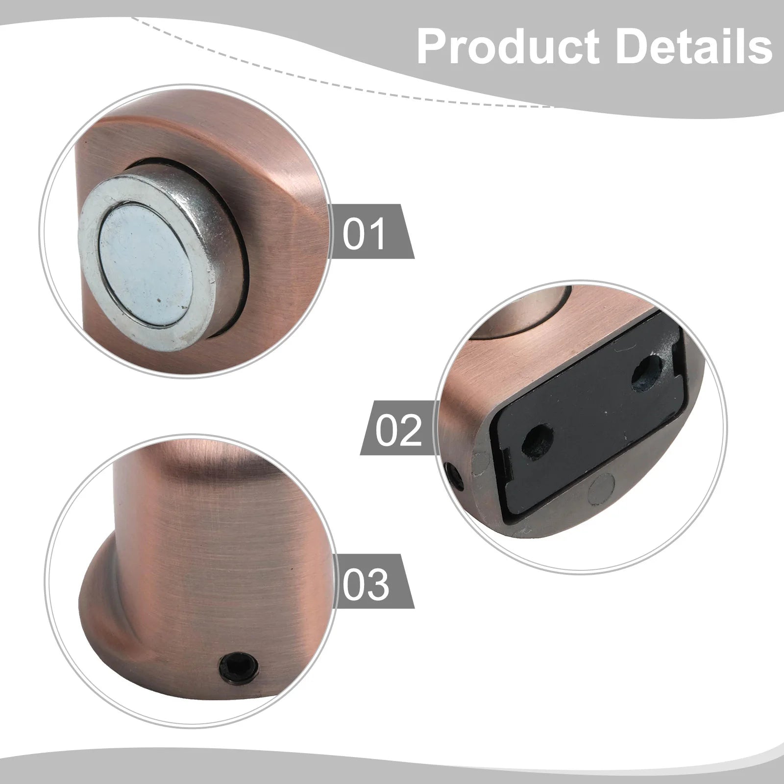 Door Holder Home Improvement Magnetic Door Stopper Easy To Install Modern Minimalist Design Reliable Manual Control