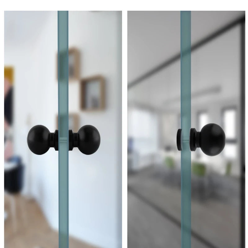 Glass Door Handle Bathroom Door Shower Door Handle Sliding Door Display Cabinet Wine Cabinet Barn Door Single Hole Round Knob