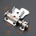 Stainless Steel Door Latch Gate Safety Lock Sliding Mechanism Sliding Bolts Latch Toilet Door Lock Hardware Hasp Lock