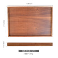 Walnut Wooden Serving Tray Tea Cup Saucer Trays Fruit Plate Storage Pallet Plate Decoration Japanese Food Rectangular Plate