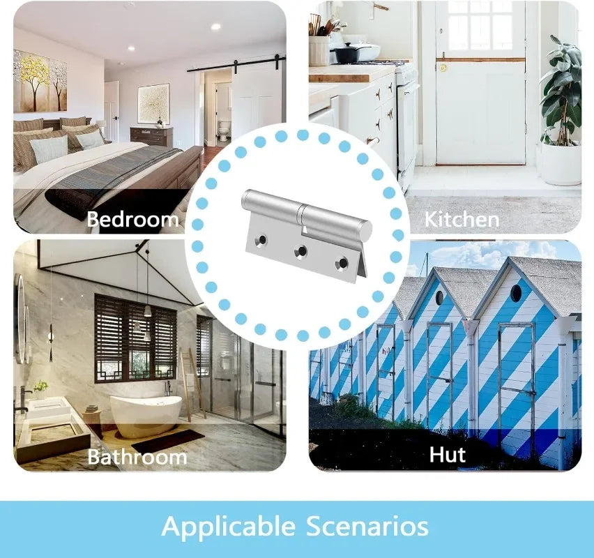 Stainless Steel Hinges Door Connector Universal Furniture Drawer Cabinet Fitting Hinge Detachable Furniture Hardware Accessories