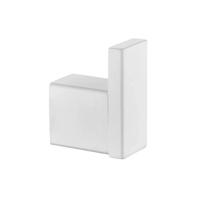 White Bathroom Accessories Towel Rack Shelf Toilet Brush Roll Paper Holder Toothbrush Holder Soap Dish Coat Holder Bath Hardware