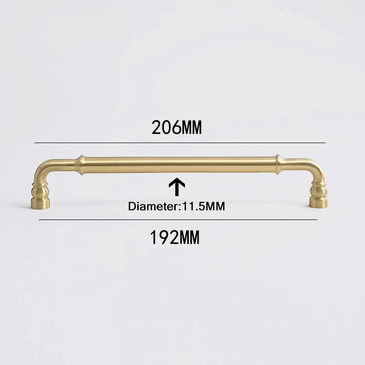 Solid Brass Cabinet Handle Sleek Furniture Hardware Kitchen Handle Dressers Wardrobe Cabinet Drawer Knobs Gold Handle
