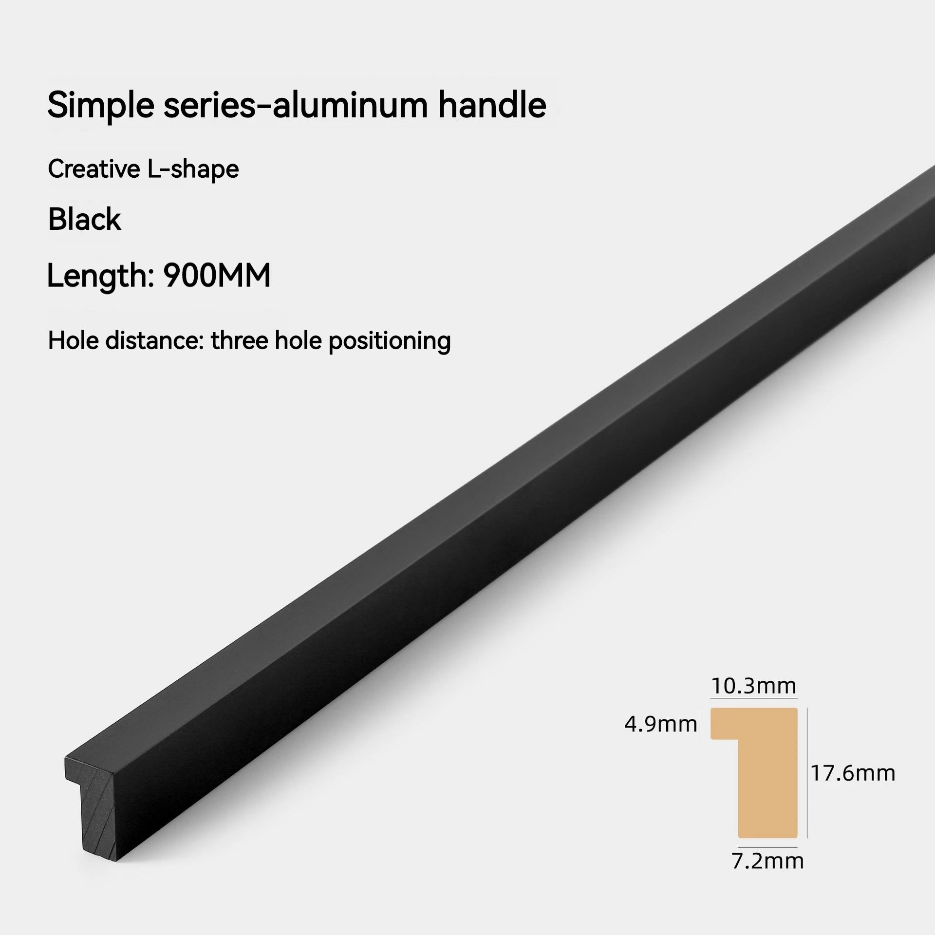 Modern Long Cabinet Door Handles 700-1200mm Brushed Gold Silver T Bar Aluminum Cupboard Pulls Drawer Knob Furniture Hardware