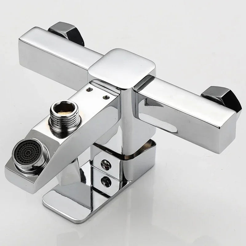 Bathroom Faucets Hot and Cold Shower Tap Wall Mounted  Mixing Valve Single Handle Dual Control Bathtub Faucet Shower Accessories