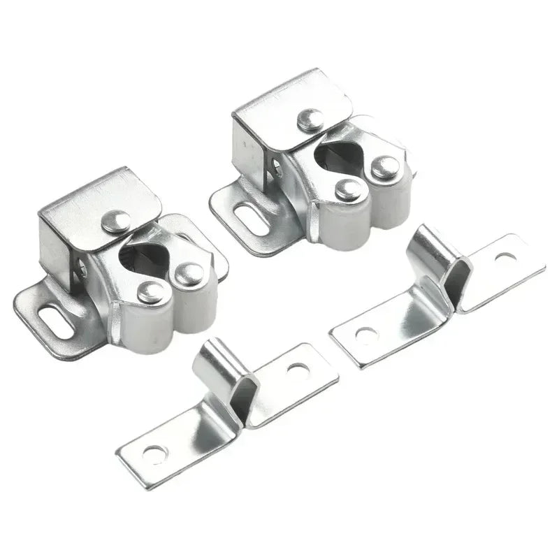 Press The Home Wardrobe Door Buckle Touch The Bead Magnetic Dual Wheel Spring Fixed Lock Buckle Low Foot Cabinet Door Buckle