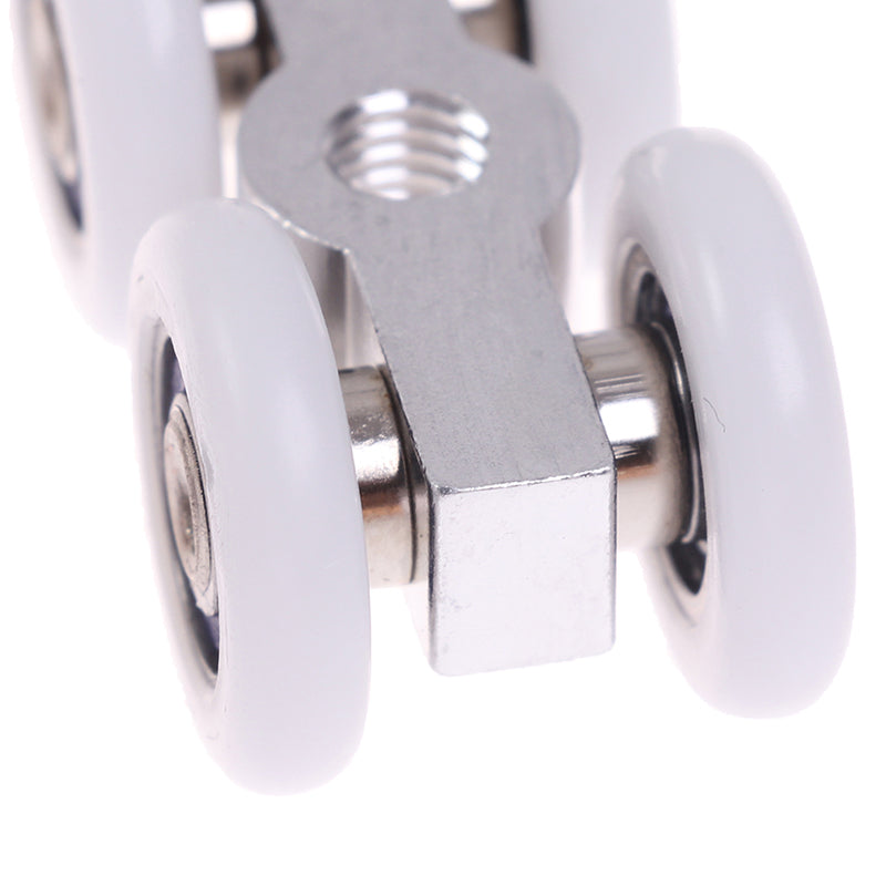 1Pair Sliding Door Rollers 4 Wheels Hanging Home Door Accessories Hardware