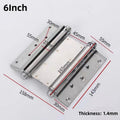 Stainless Steel Double Open Spring Hinge Double-sided Door Hinge Automatic Self Closing Two Way Free door Fence Dedicated Hinge