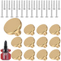 12Pcs Drawer Knob Set Gold Cabinet Knobs Aluminum Alloy Furniture Knob Handle for Cabinets Drawer Dresser Door 25x20x10mm
