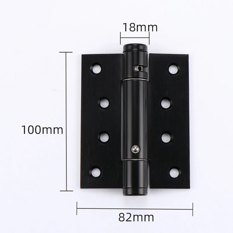 2pcs 4 Inch Invisible Door Hinges Hinge Door Closer Stainless Steel Self-Rebound Spring Positioning Closed Door Spring Hinge