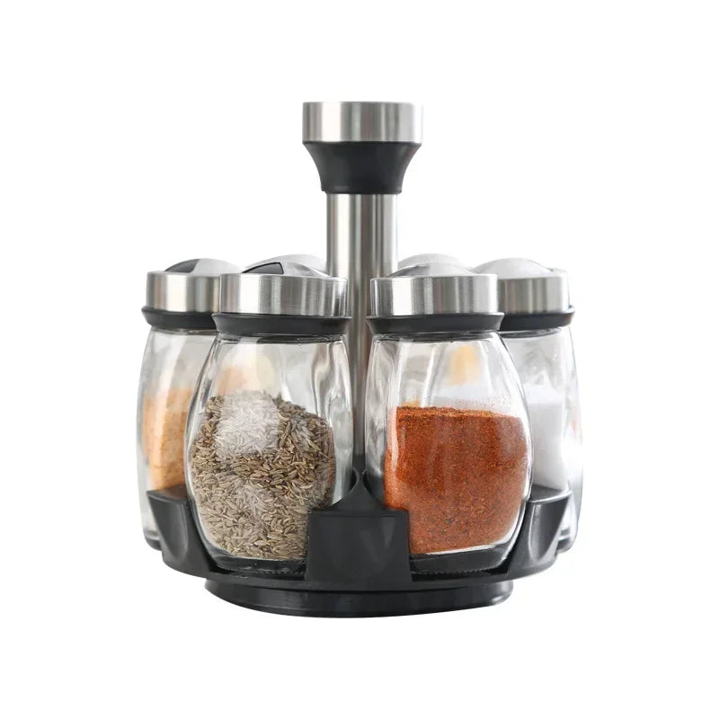 6-12 pcs Revolving Spice Rack Organizer Countertop, Spinning Spice Storage Rack Tower Organizer,Spice Seasoning Bottle Organizer