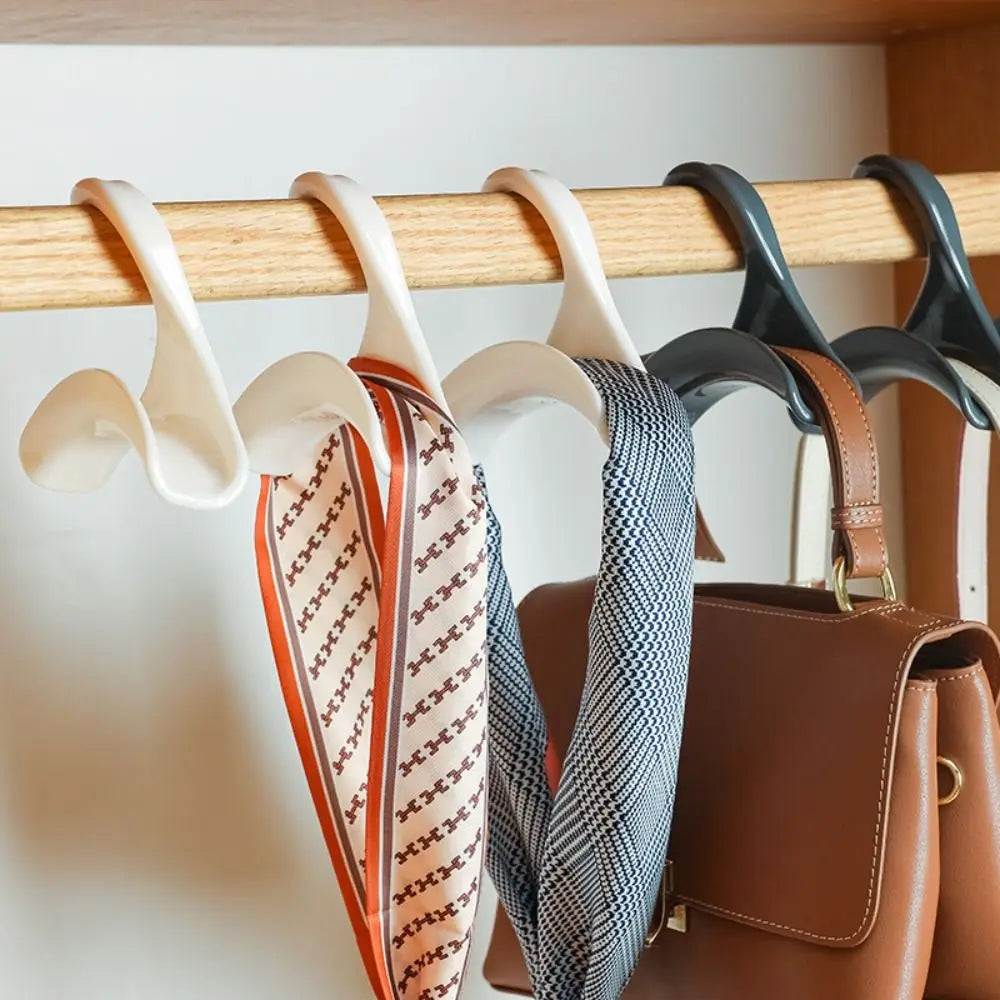 Multifunctional Plastic Hanging Storage Rack Closet Rod Anti-Damage Purse Handbag Hanger Hooks Handbag Organizer Wardrobe