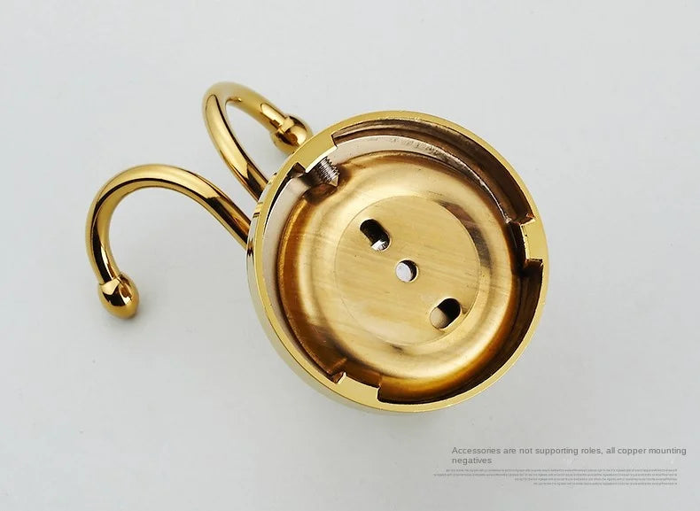 Robe Hooks Antique Brass Coat Hook Clothes Towel Hangers Storage Door Hook Wall Bathroom Accessories Black Bath Rack   Z-9001K