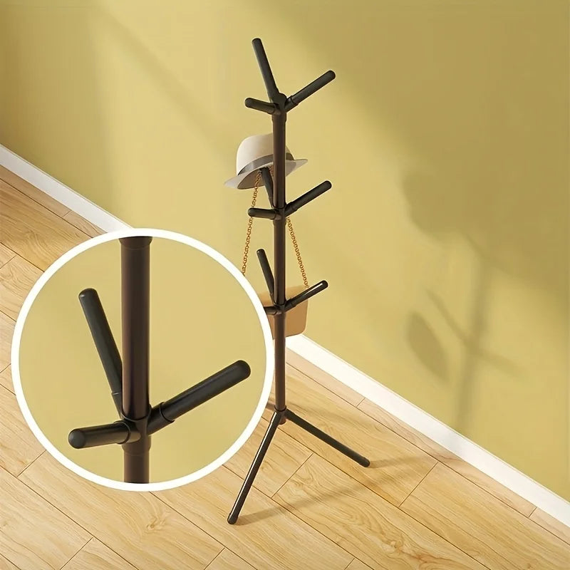 2026 New Model Hooked Wardrobe Hanger - Multi-Hook Floor-Mounted Wardrobe Hanger - Clothing and Accessories Storage