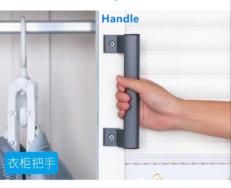 Balcony Sliding Door Handle Aluminum Alloy Push and Pull Door Handle Plastic Seel Door And Window Handler