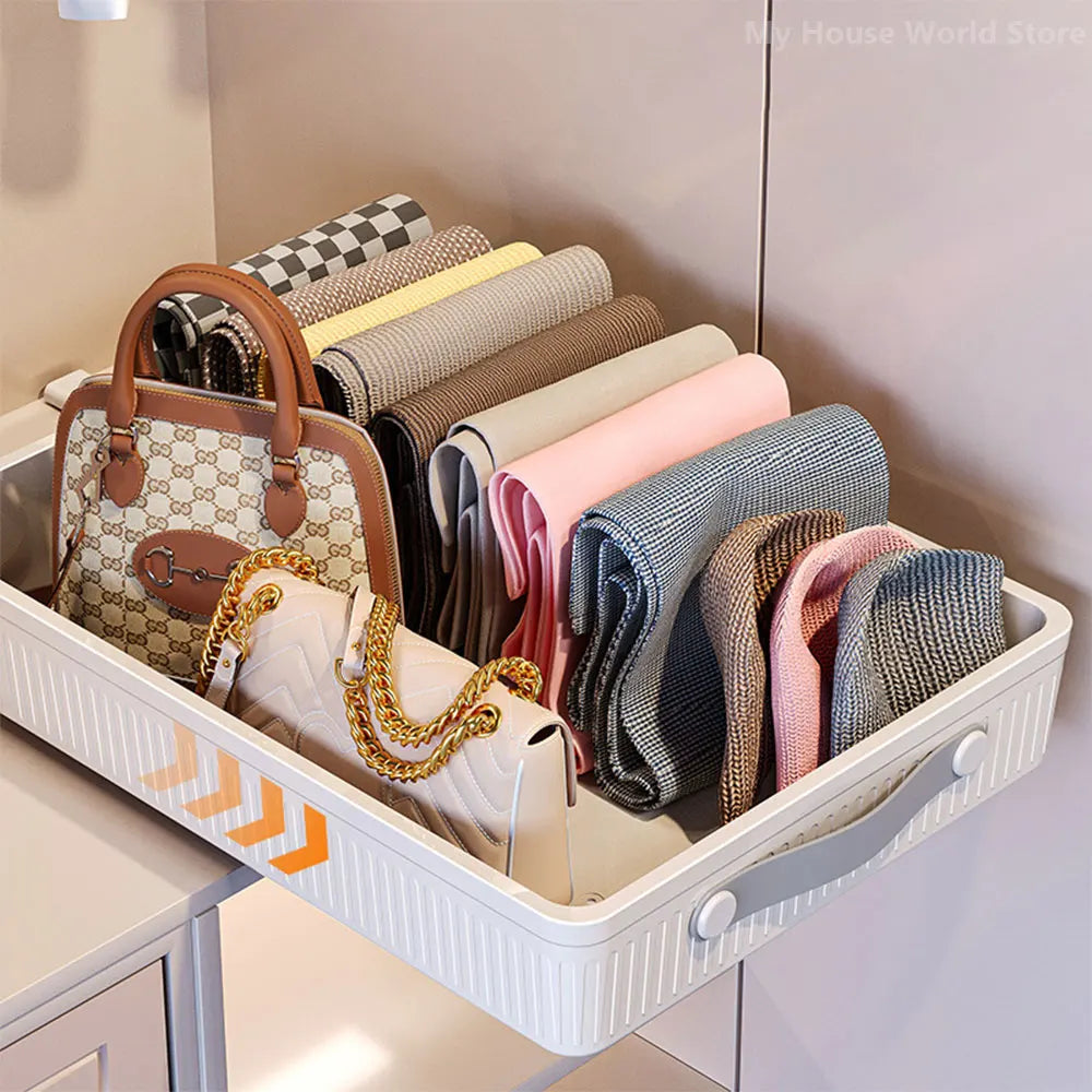 2PCS Kitchen Drawer Storage Rack with Slide Rails Pull-out Cabinet Organizer Storage Tray Spice Seasoning Bottle Storage Rack