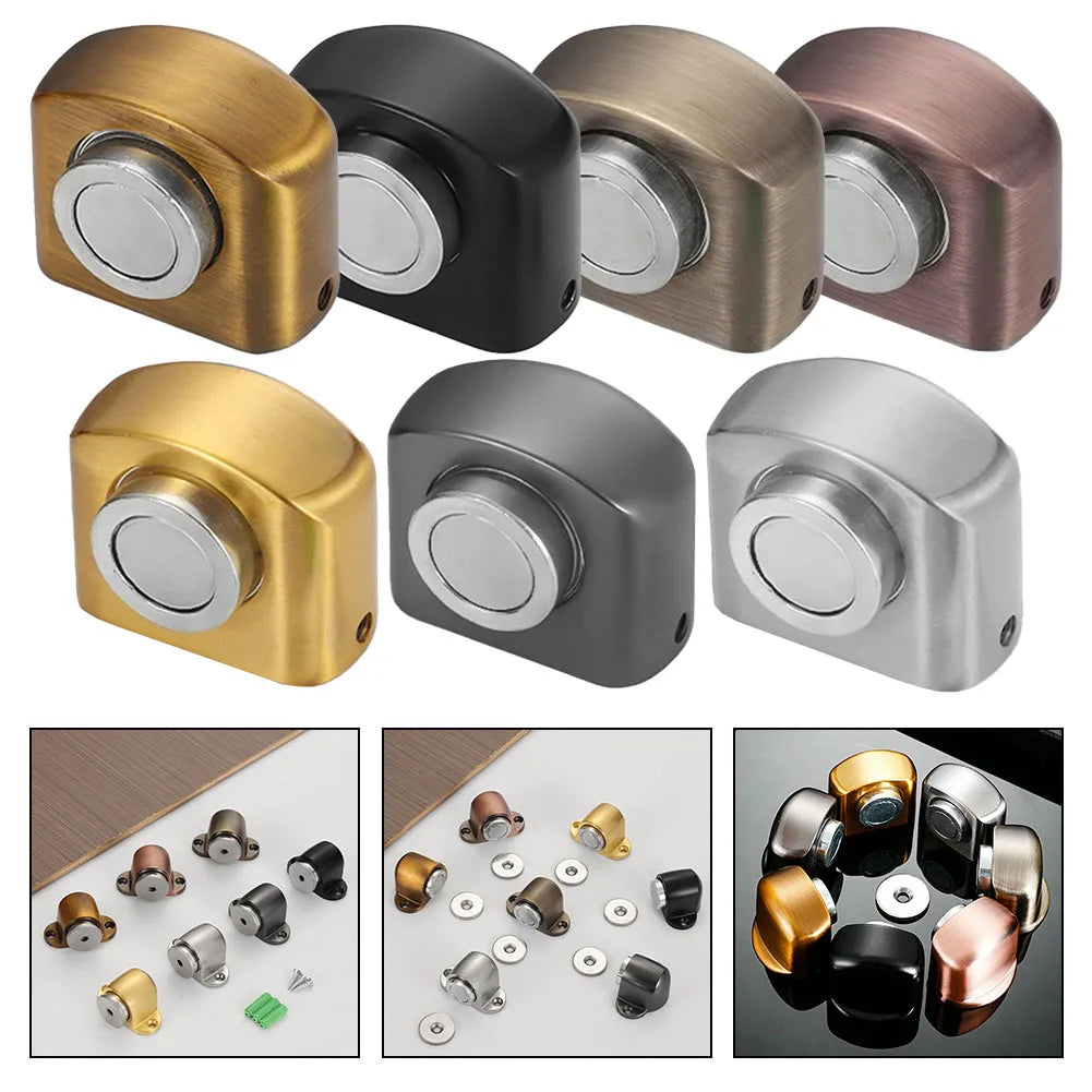 Door Holder Home Improvement Magnetic Door Stopper Easy To Install Modern Minimalist Design Reliable Manual Control
