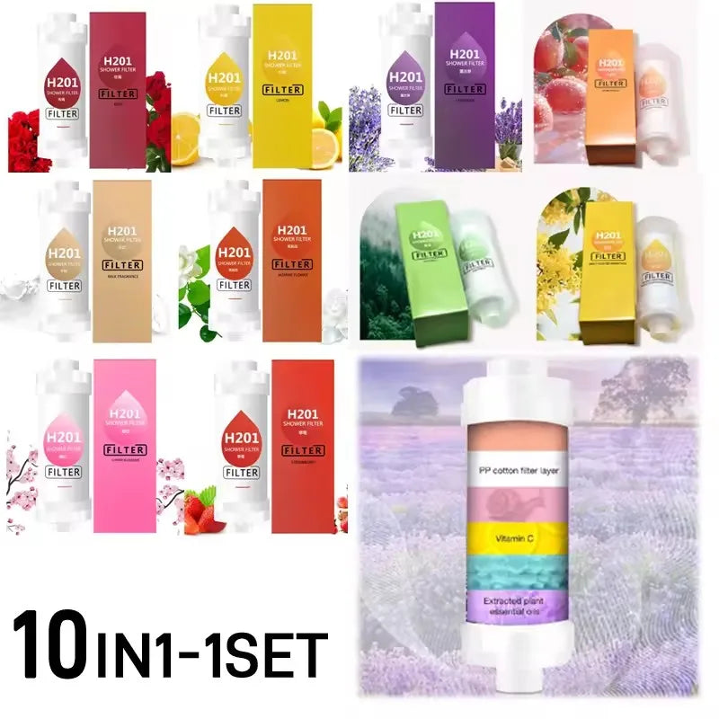 Bathroom Shower Water Filter Nourish Skin Vitamin C Shower head Fragrant Showrhead