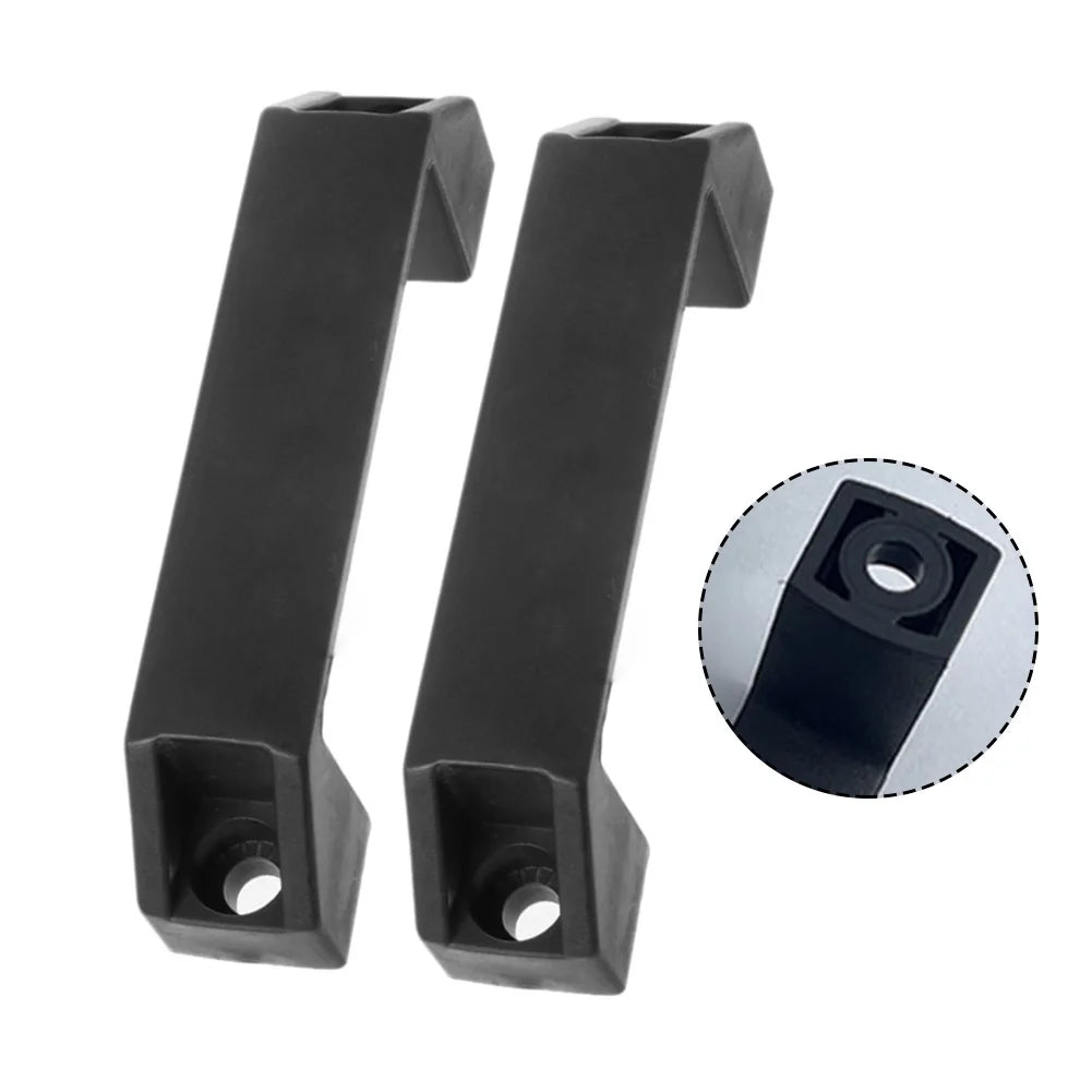 2PCS Cabinet Pulls Handles Furniture Handles Drawer Knob Black Plastic Industrial Cabinet Handles Wardrobe Knobs Hardware