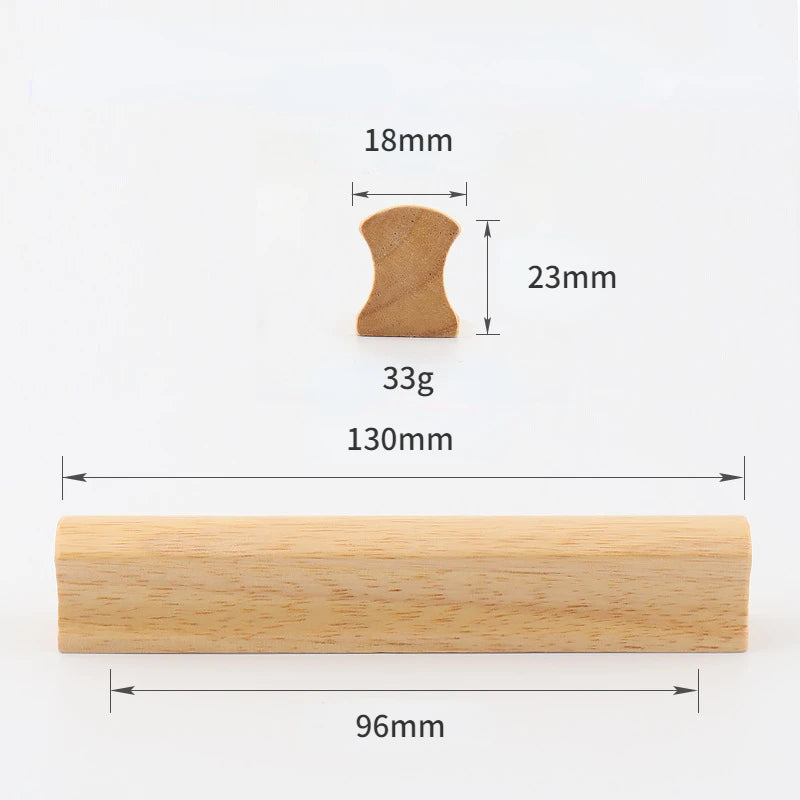 Cabinet Doors Cabinets Drawers Solid Wood Handles Minimalist Beech Wood Walnut Wood Wardrobe Wooden Furniture Handles