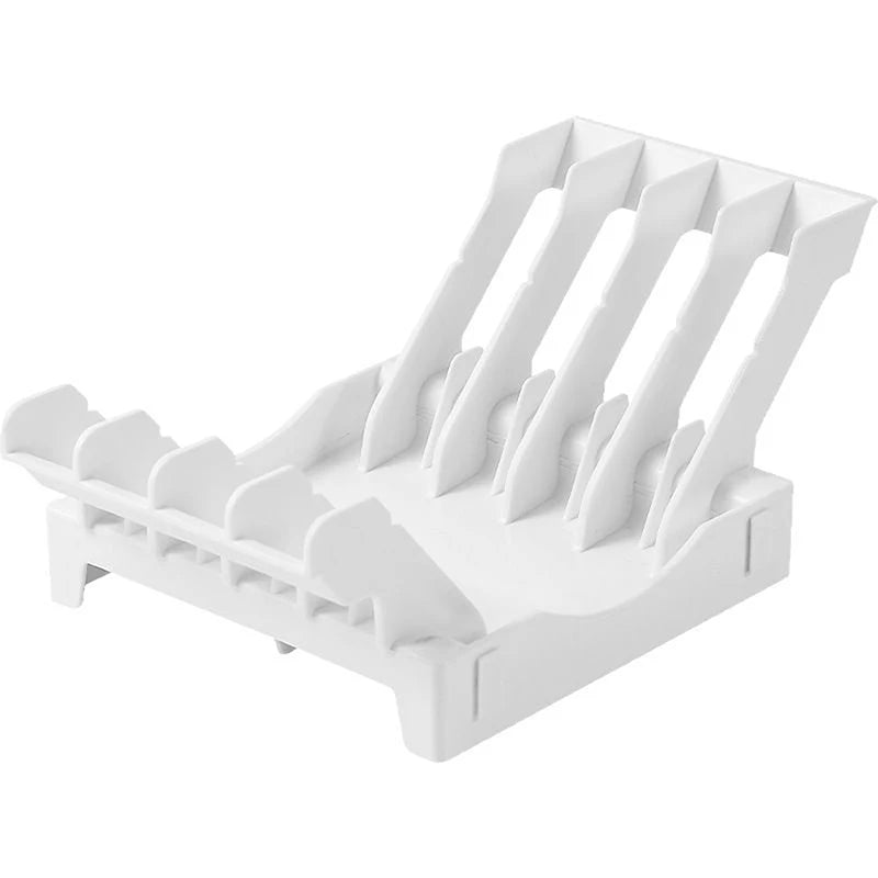 Dish Organizer Rack Upright Draining Cabinet Plate Organizer Plate Dish Drying Rack Kitchen Dishes Stand Vertical Storage Rack