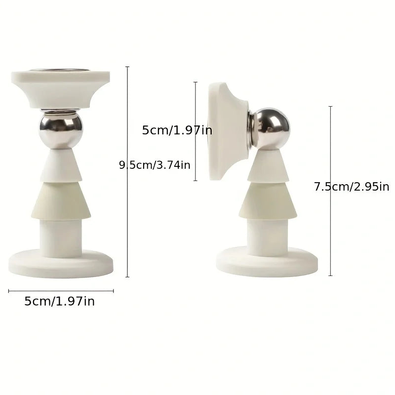 Door stopper without punching holes, anti-collision door fixed, household strong magnetic silent door, ground suction