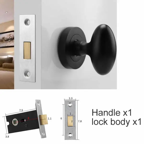Super beautiful egg-shaped Oval door handle without lock body zinc alloy 4colors home hardware