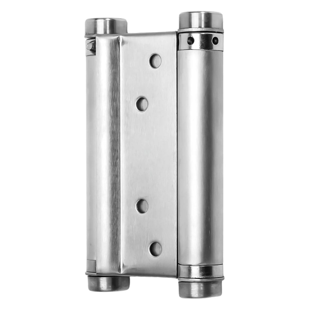 Double Spring Hinge Two-Way Free Door Hinge Stainless Steel  Automatic Door Closing Garage Door Hinges Fence Dedicated Hardware