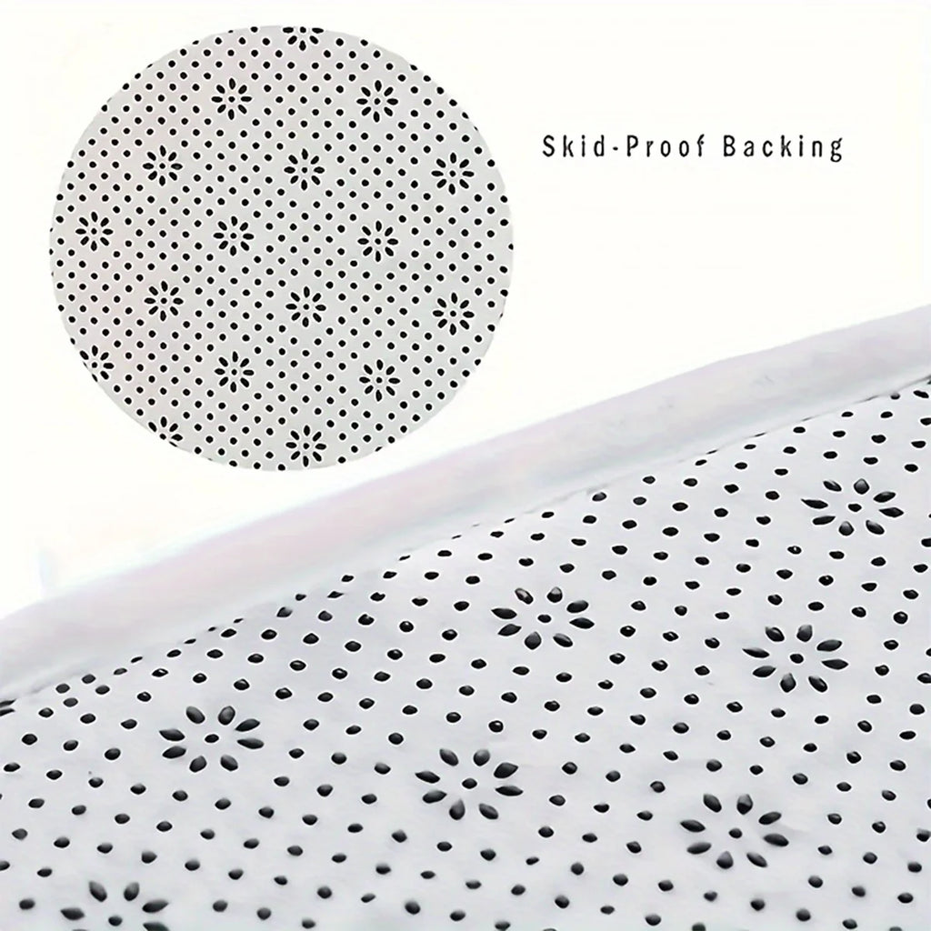Bathroom flannel absorbent soft floor mat shower room door simple dirt-resistant door mat carpet non-slip foot mat
