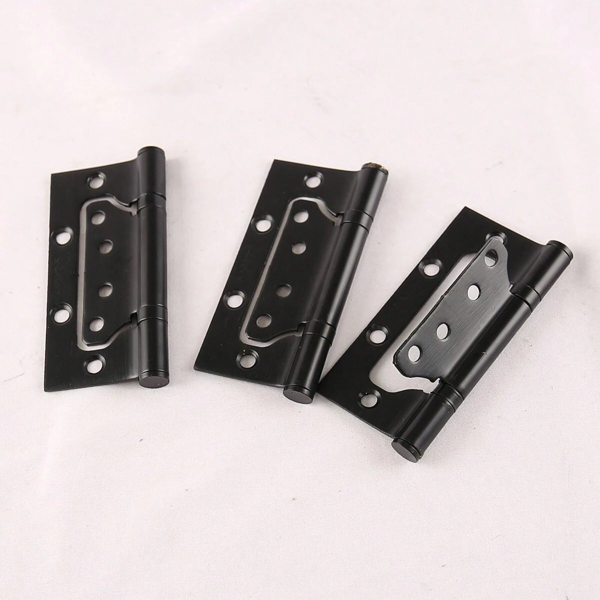 3 pieces black 304 stainless steel door with silent hinges, specifications 4*3*2.5 hinge