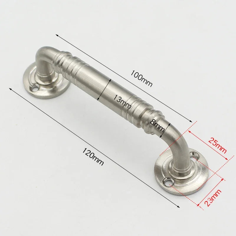 Stainless Steel Door Handles for Interior Doors Bedroom Kitchen Door Pulls Fire-proof Door Handle Cabinet Handle Hardware