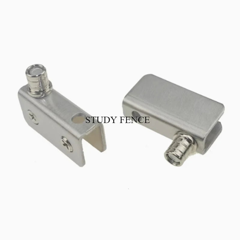 2 Set Stainless Steel Glass Hinges for 5-8mm/8-10mm/10-12mm Glass Door Glass Pivot Clamps Door Hinges Household Hardware