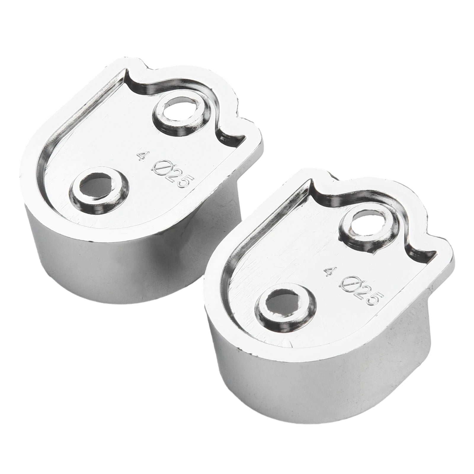 Wardrobe Rail Hanger Rod Socket Support Tube Round End Bracket Holder Heavy Duty U Shaped Rod Socket Home Hardware Accessories