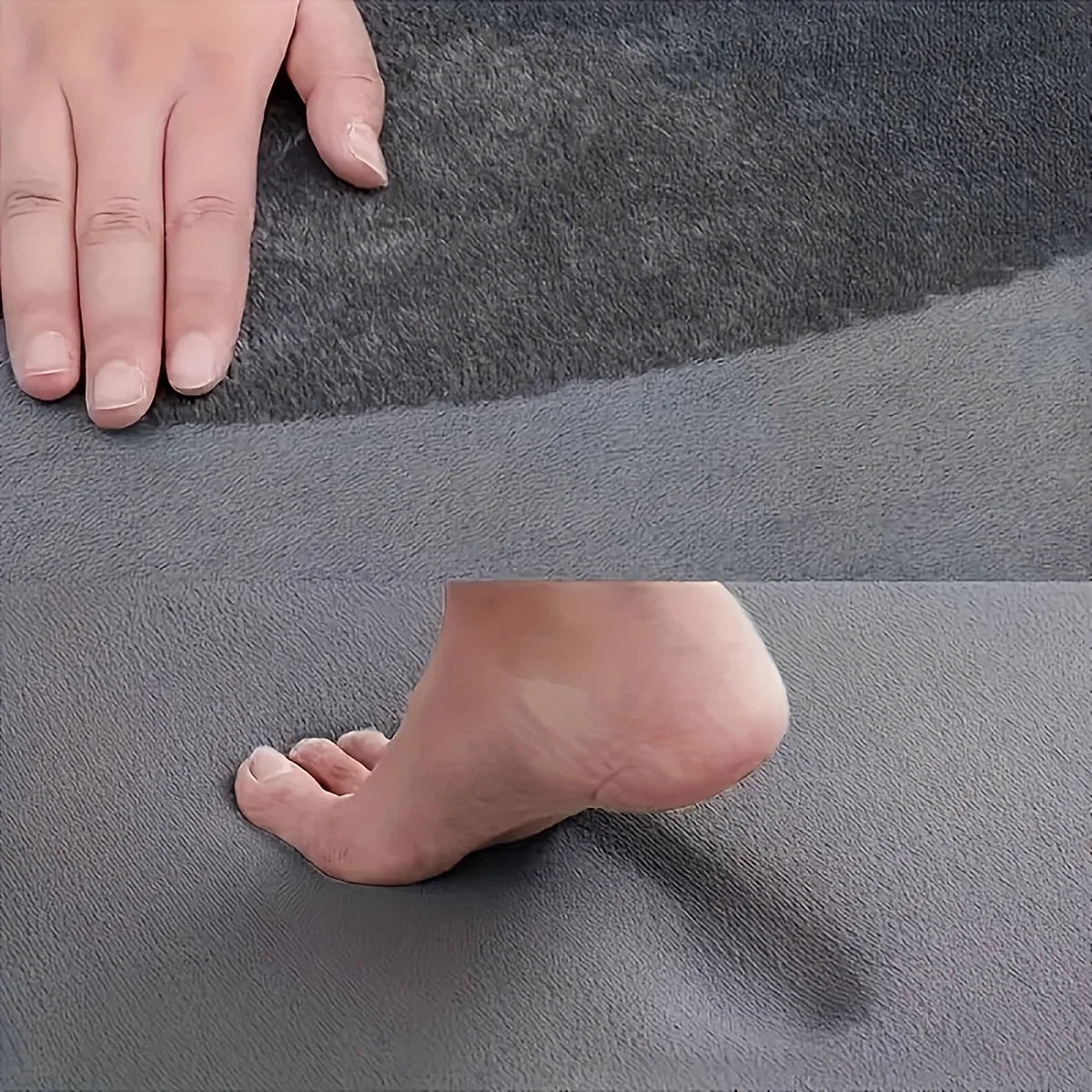 Bathroom flannel absorbent soft floor mat shower room door simple dirt-resistant door mat carpet non-slip foot mat