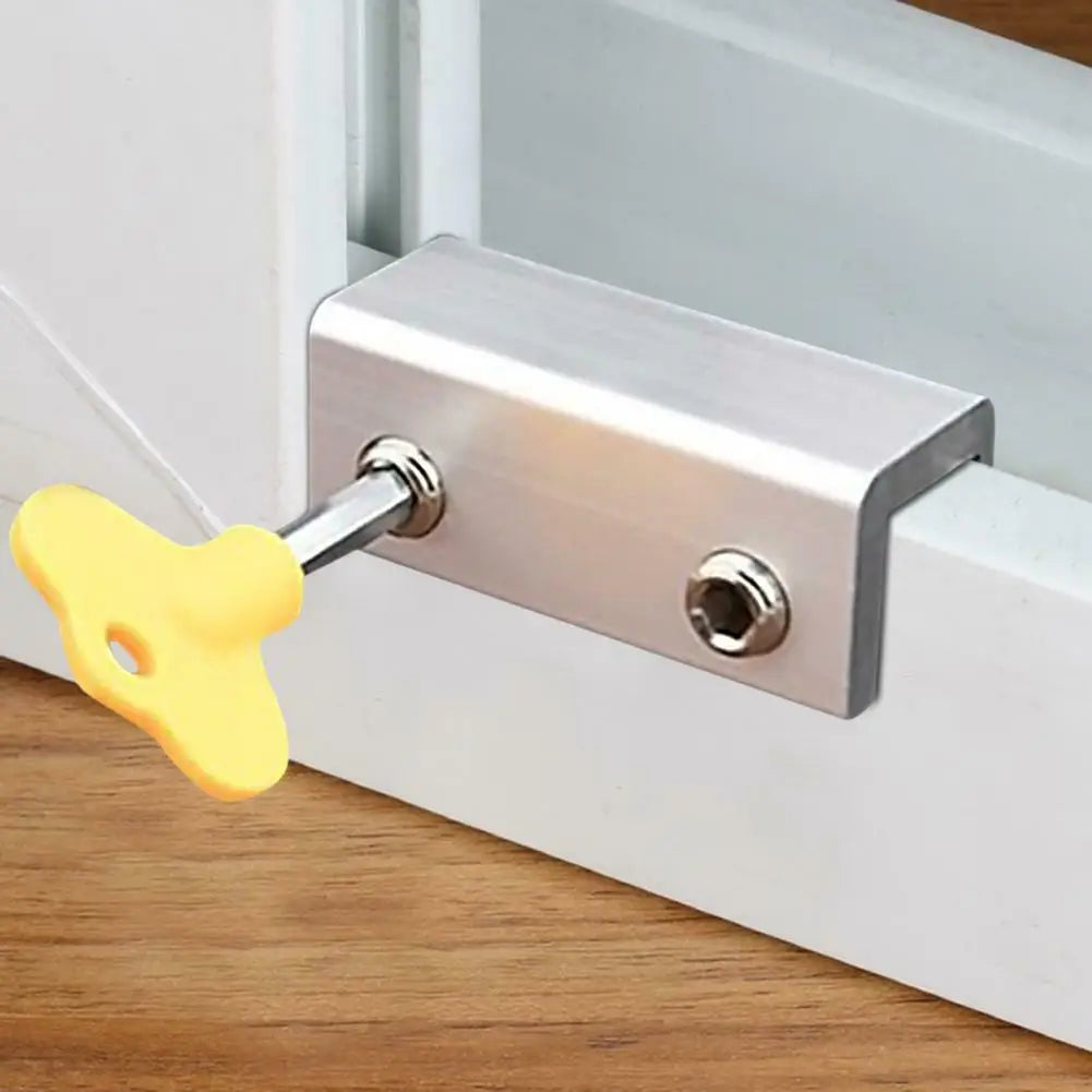 Sliding Sash Stopper Cabinet Locks Straps Doors Security Anti-theft Lock Window Sliding Door Baby Kids Child Safety Doors Lock
